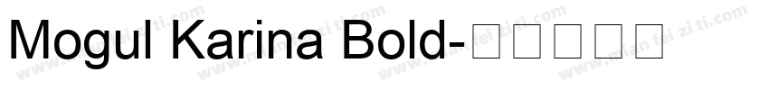 Mogul Karina Bold字体转换